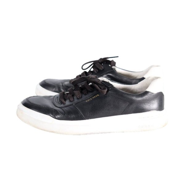 Cole Haan Women's US9.5 B Black Grandpro Topspin Trainer Low-Cut Leather Sneaker - Picture 11 of 11